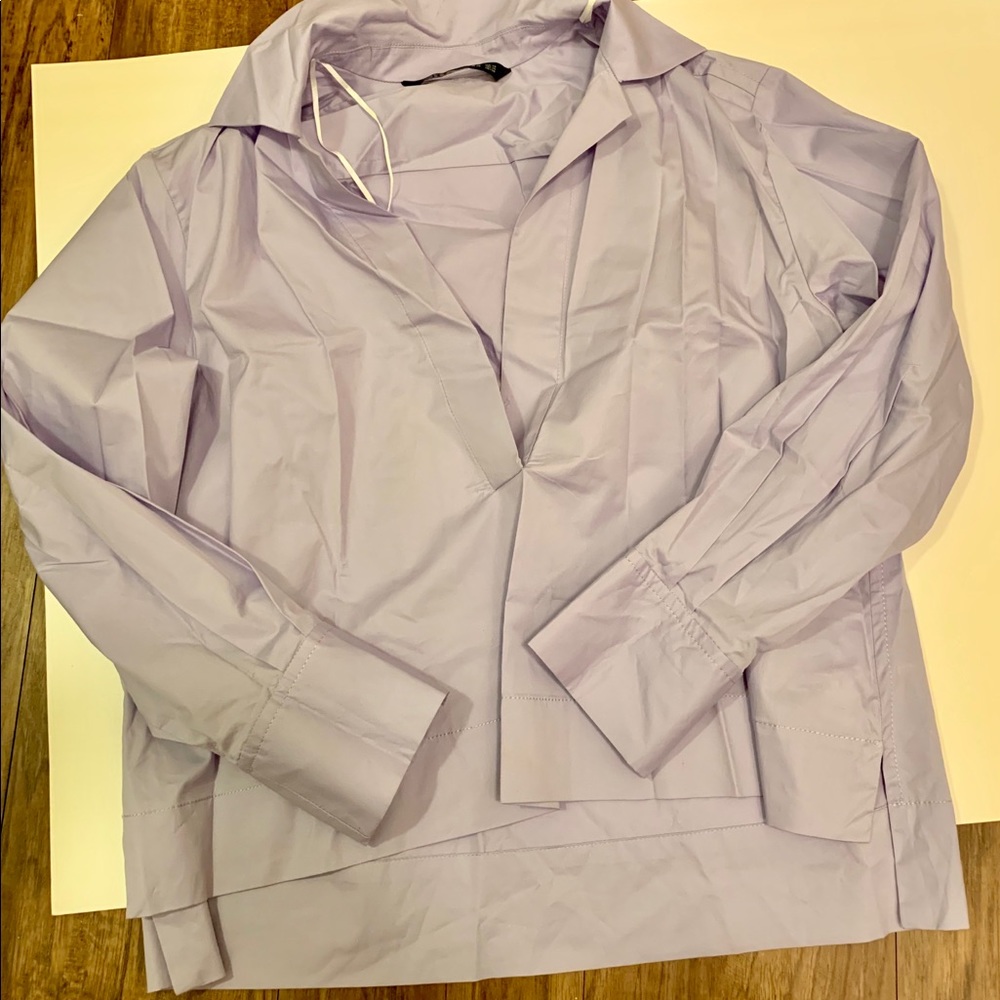 Zara boxy Top poplin stretch